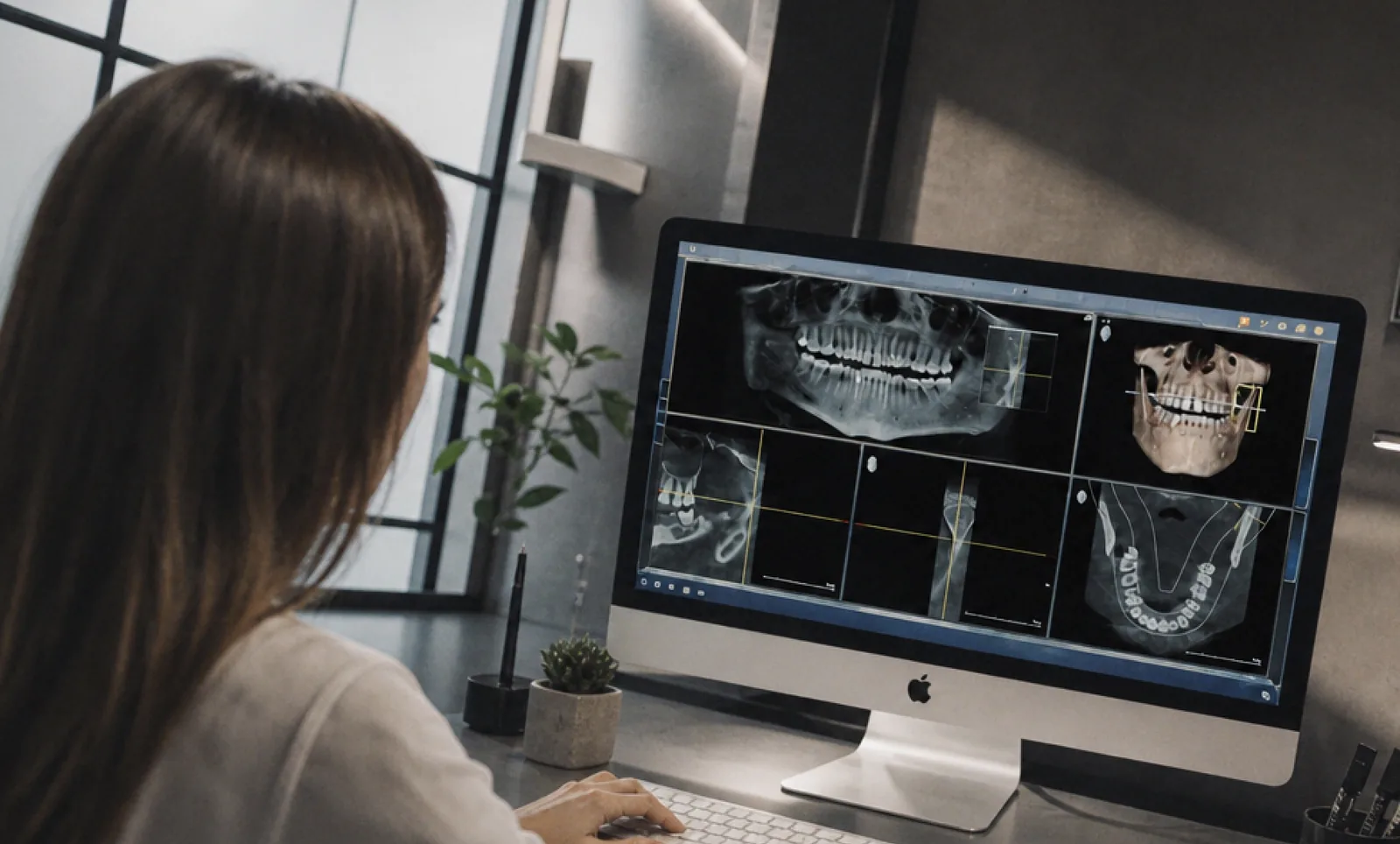 CBCT scan used to assess jawbone for All-on-4 or All-on-6 implants